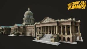Magic Media - Game Porting, a grand neoclassical-style building resembling a capitol or courthouse with a large dome and columns.