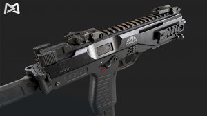 SMG gun 3d