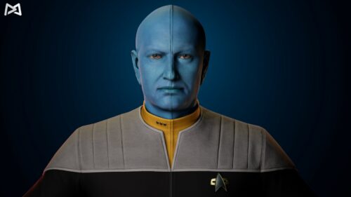 Star Trek Resurgence Blue 3D Model character